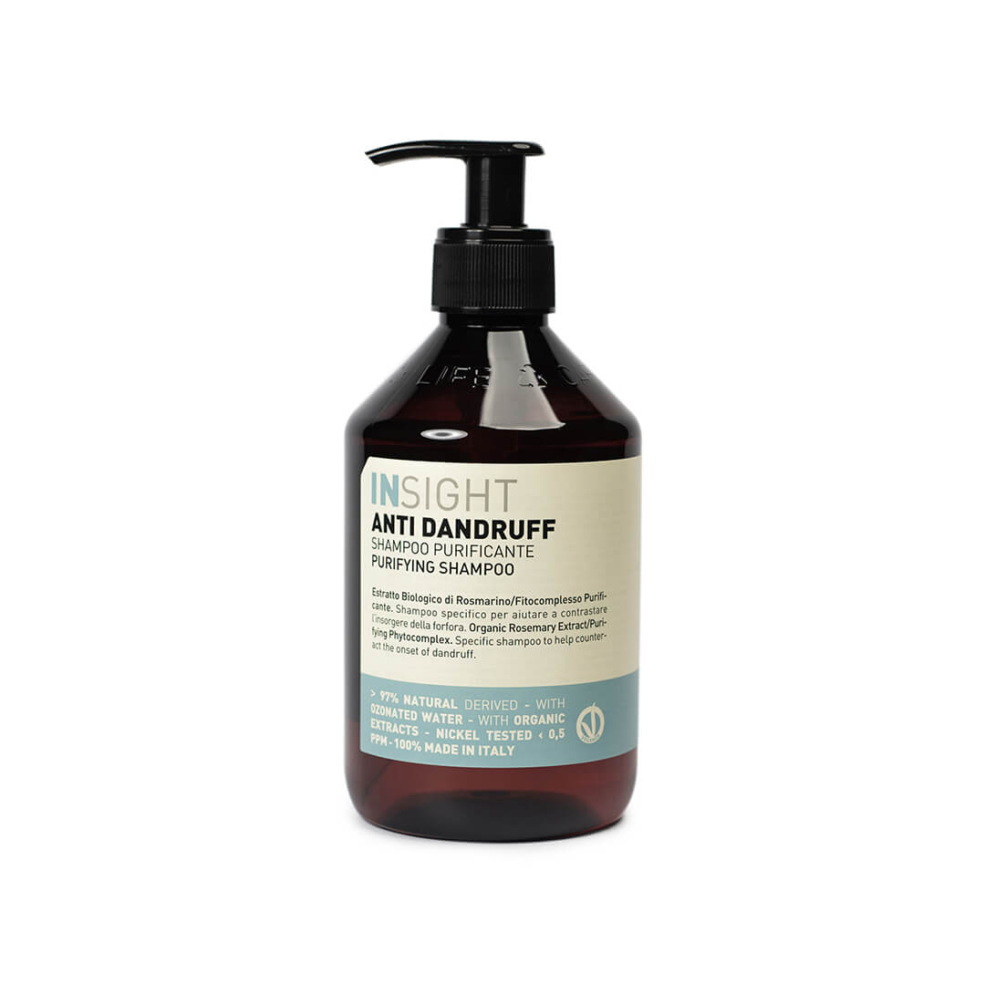 InSight Anti Dandruff, szampon przeciwłupieżowy o działaniu oczyszczającym i antyseptycznym. Pojemność 400ml.