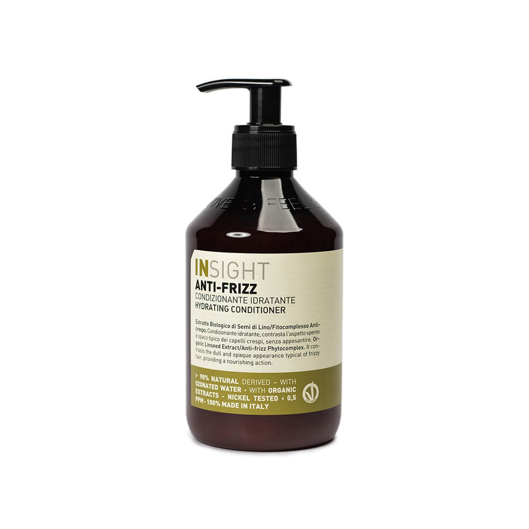 Insight Anti Frizz, odżywka do włosów suchych i kręconych o działaniu nawilżającym i niwelującym puszenie. Pojemność 400ml.