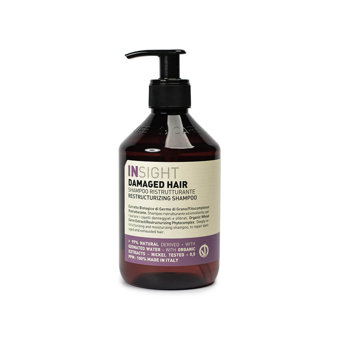 Insight Damaged Hair, szampon do włosów zniszczonych o działaniu regenerującym i odżywczym. Pojemność 400ml.
