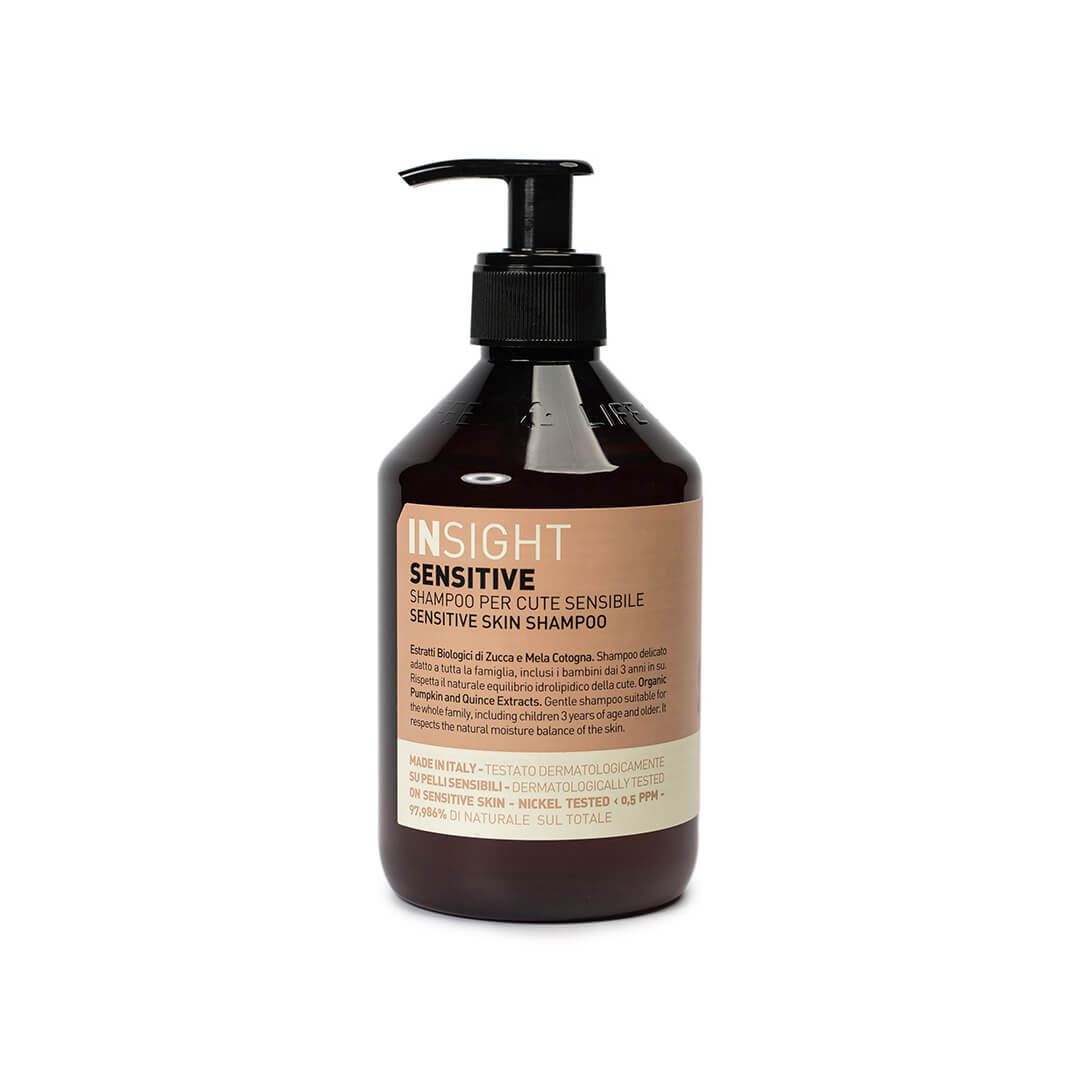 InSight Sensitive, delikatny szampon dla osób z wrażliwą lub alergiczną skórą głowy, także dzieci. 400ml.