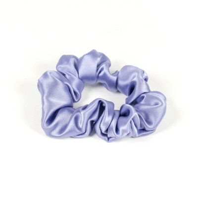 Jedwabna gumka do włosów w kolorze liliowym, rozmiar midi