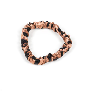 Elegancka, jedwabna gumka do włosów w leopardzie cętki i rozmiarze mini.