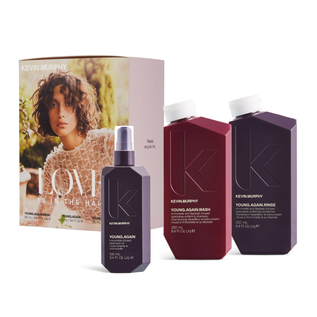 Kevin Murphy Love is in the hair, zestaw kosmetyków odmładzający i odbudowujący włosy.